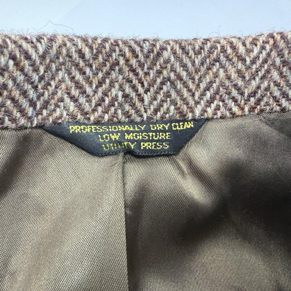 Vintage Harris Tweed Suit Coat Mens Blazer Size 44R Handwoven Pure Scottish Wool - Picture 4 of 6